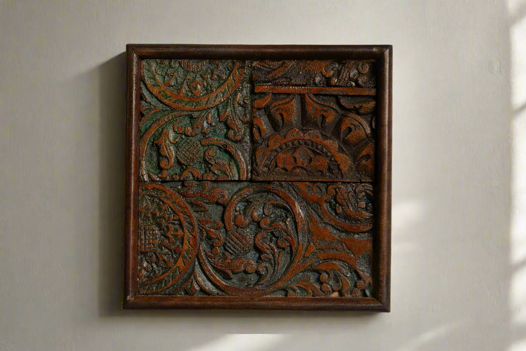 wall frame, wall panel, carved wall panel