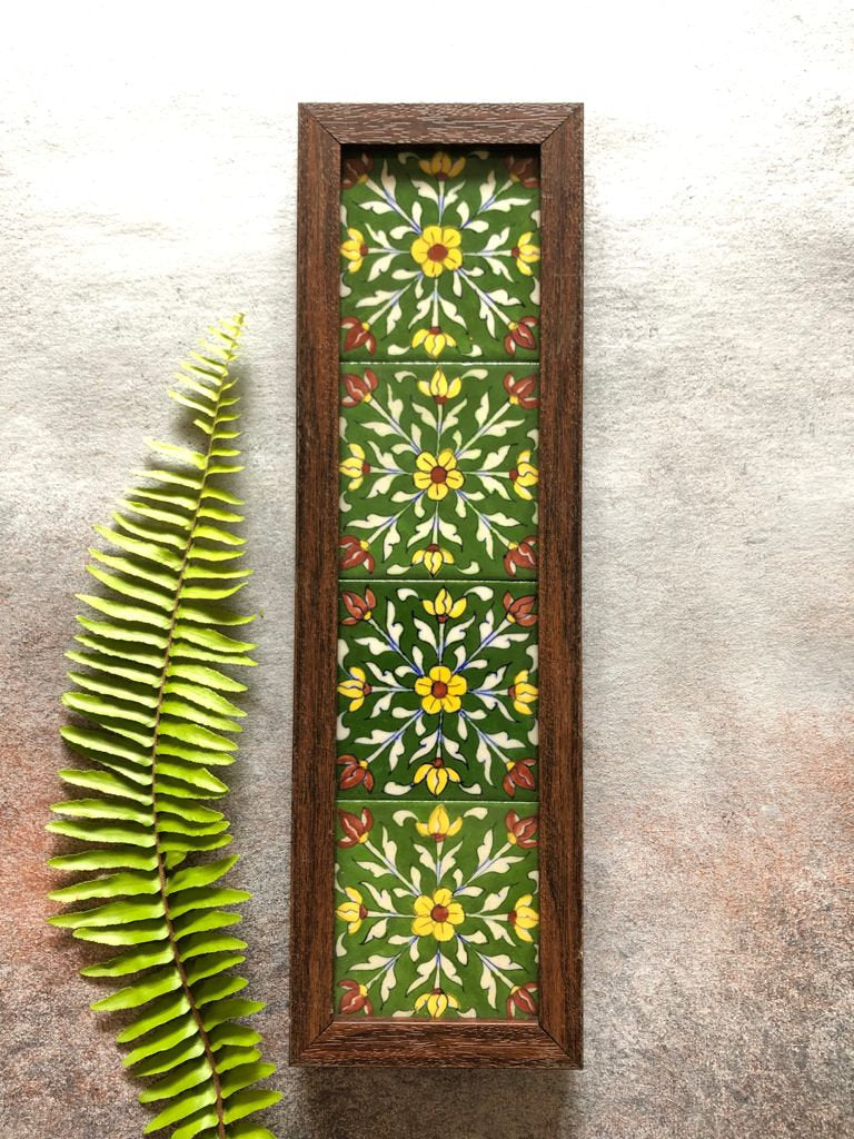 Green Rangoli Wall Frame