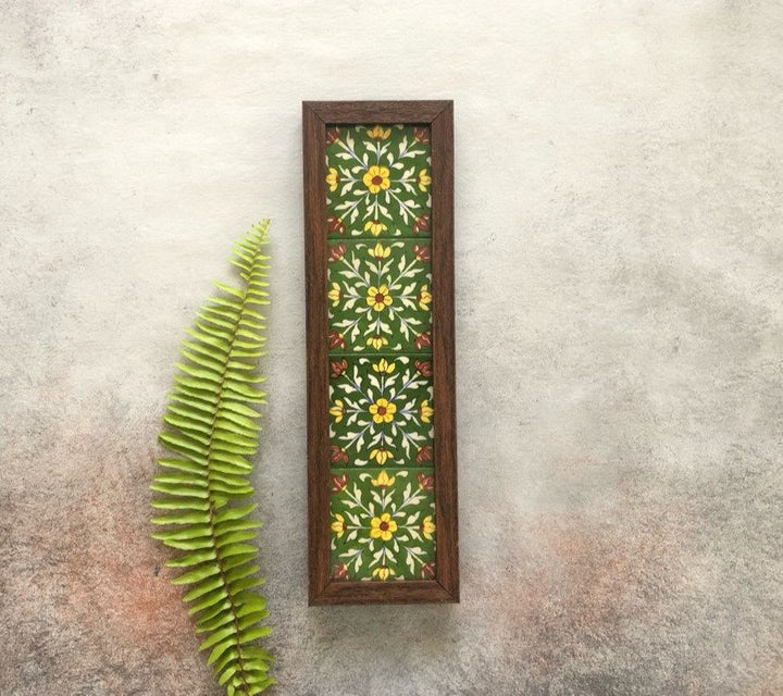 Green Rangoli Wall Frame