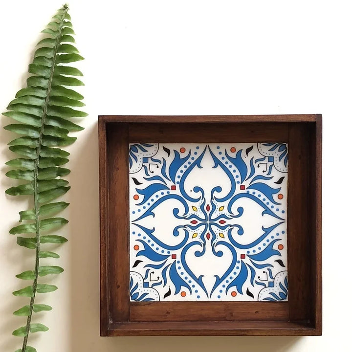 Virginia Single Square Tray - Azure Collection