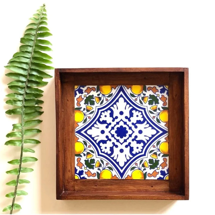 Limetta Single Square Tray - Azure Collection