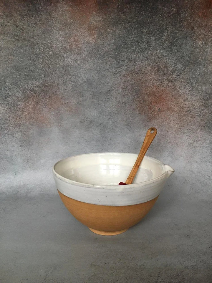 Mixing Bowl Large - Terra White