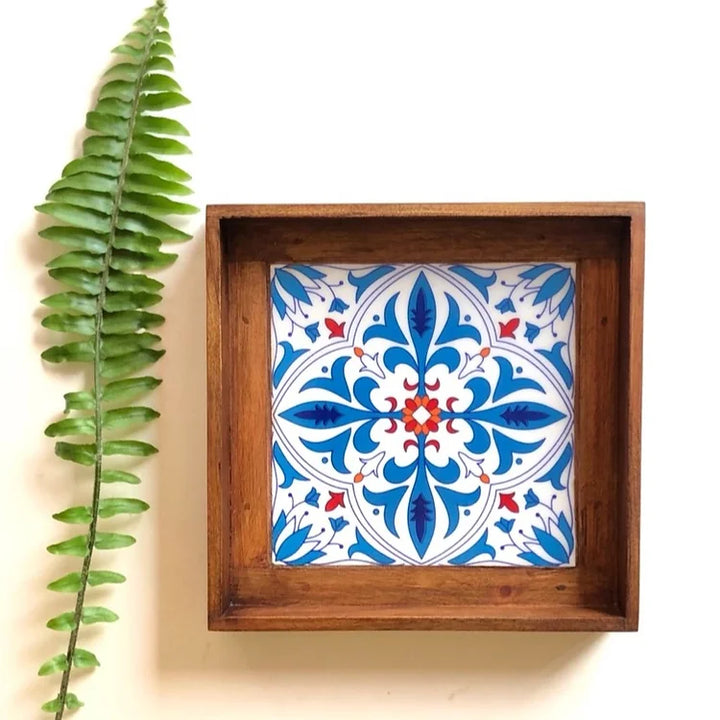 Santorini Single Square Tray - Azure Collection